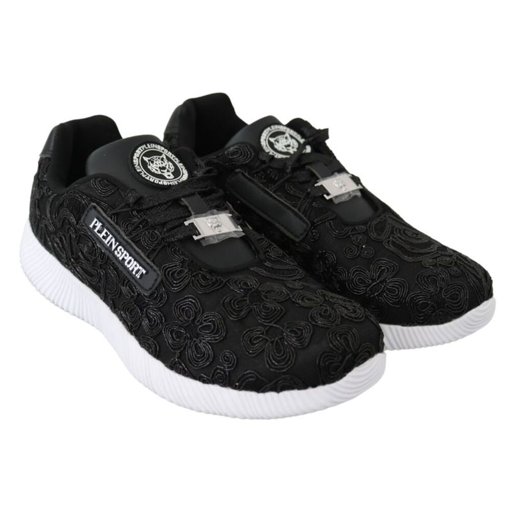Plein Sport Black Polyester Runner Joice Sneakers Women's Shoes